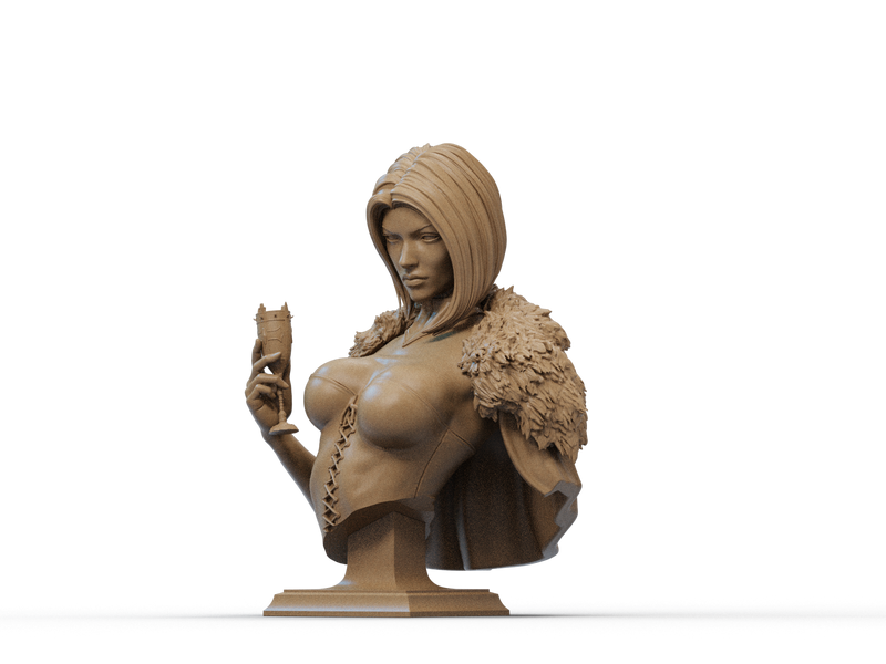 Emma Frost Resin Bust - Design 3 - view 4