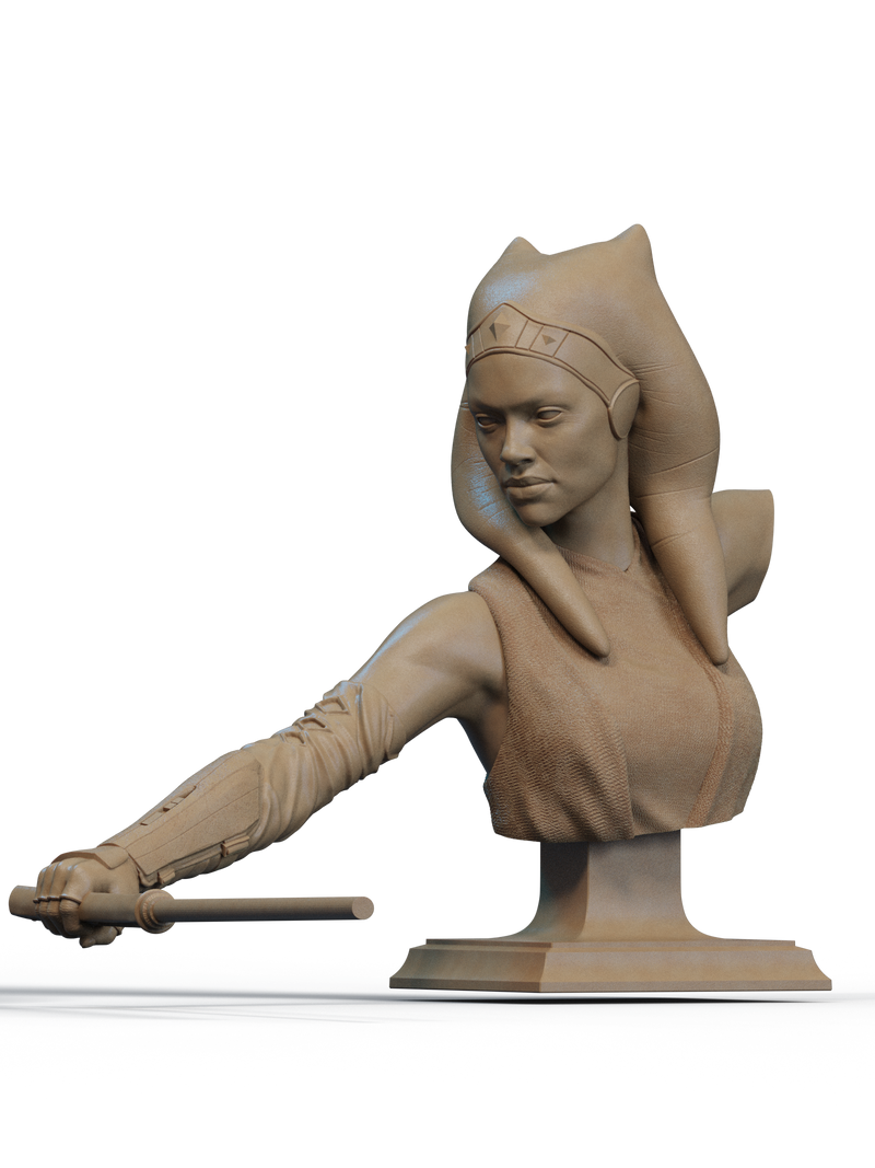 Ahsoka Tano Resin Bust - Design 1 - view 1