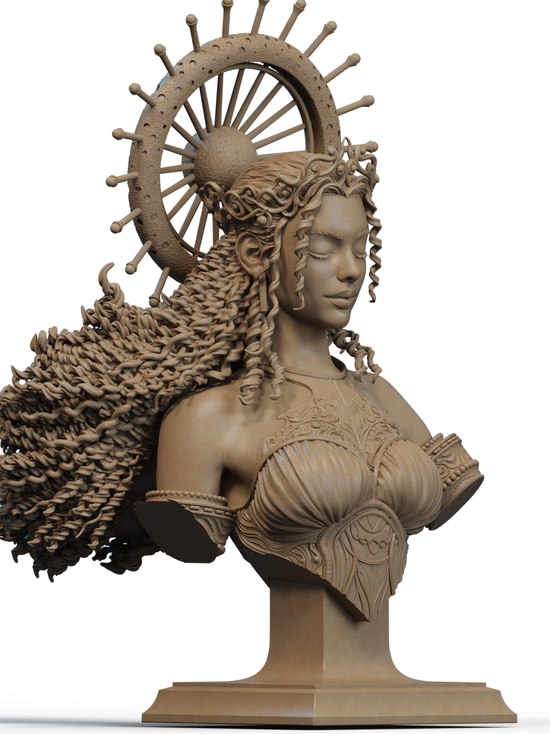 Nyx - Goddess of the Night Resin Bust - view 3