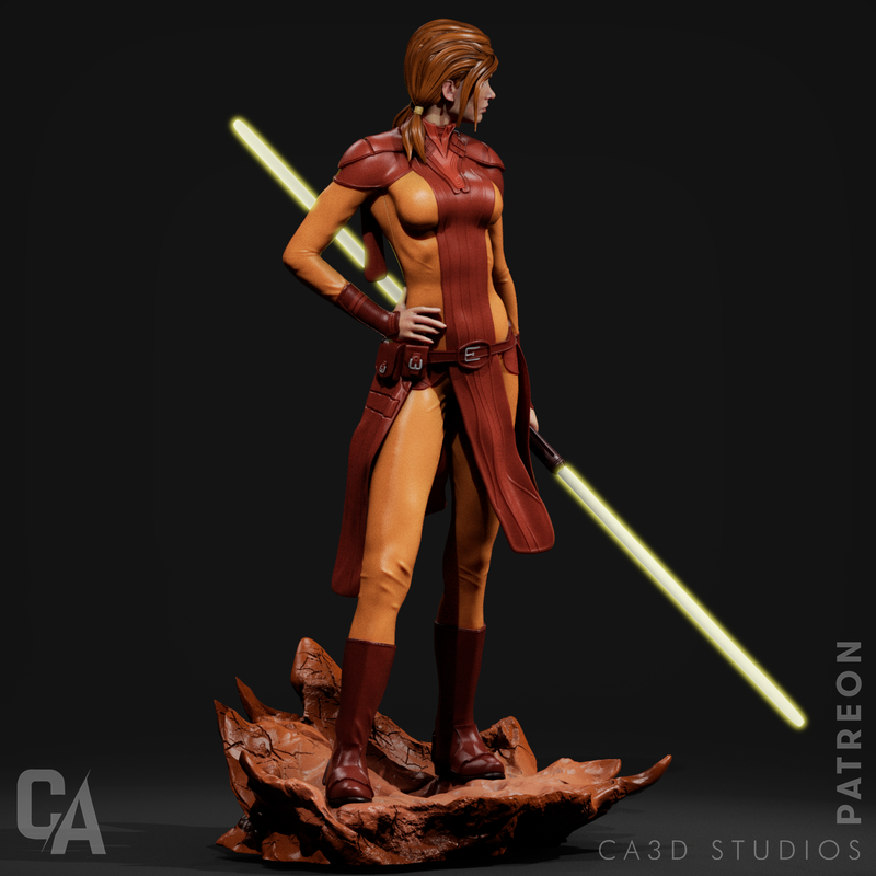 Bastila Shan Resin Statue - view 4