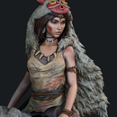 Princess Mononoke Resin Statue - view 4