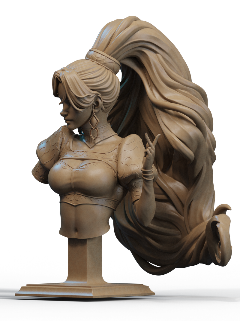 Djinn Resin Bust - view 2