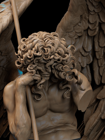 Fallen Angel Resin Bust - view 1