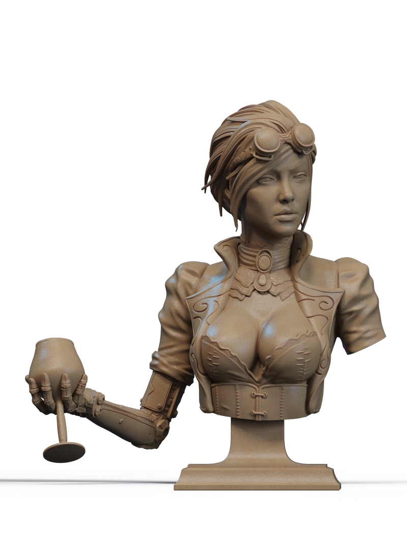 Lady Mechanika Resin Bust - view 1
