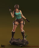 Lara Croft Resin Statue - view 2