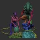 Alien Resin Statue - view 7
