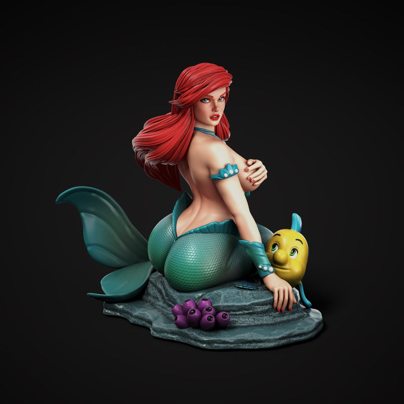 Mermaid Resin Statue - view 1