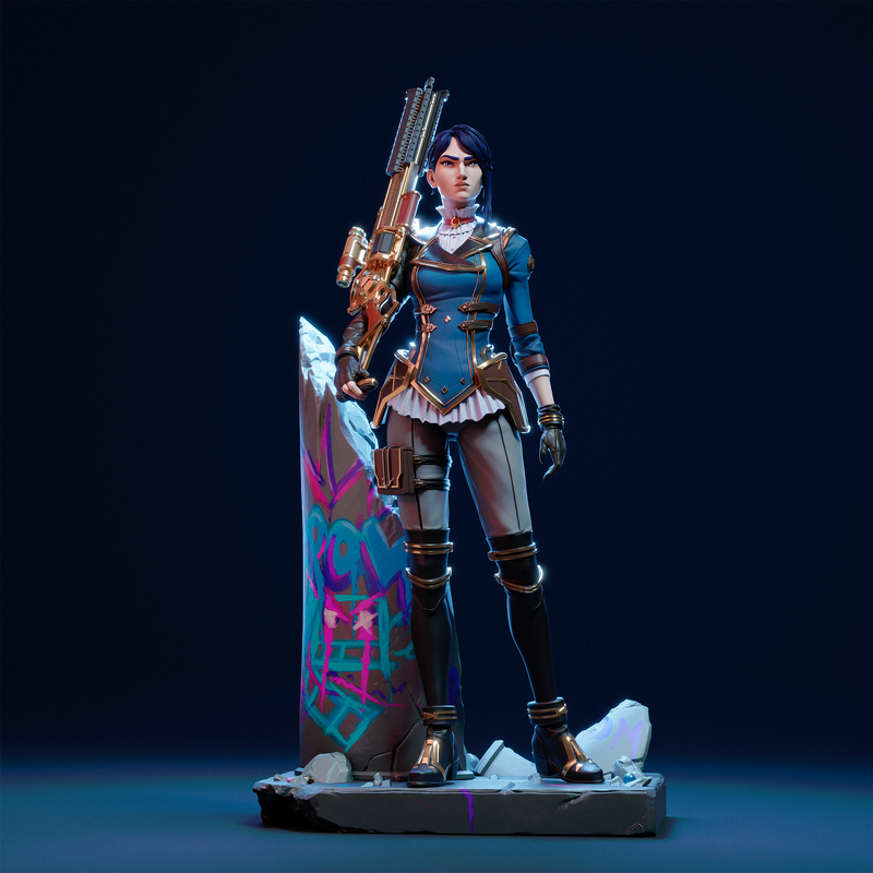 Caitlyn Resin Statue - view 3