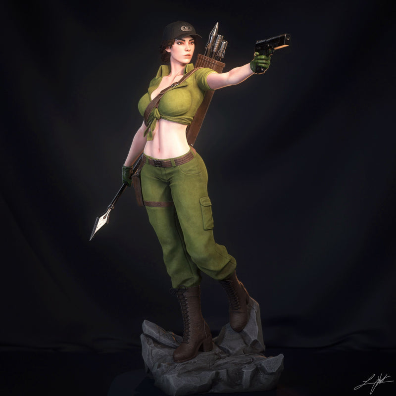 Lady Jaye Resin Statue - view 1