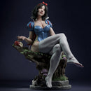 White Resin Statue - view 2