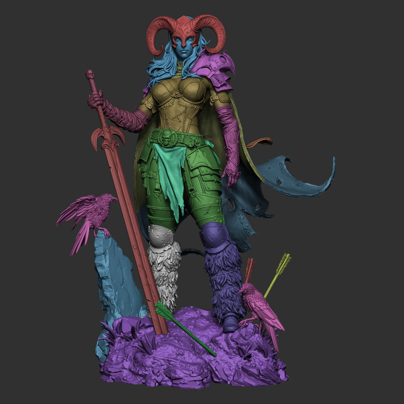 Warrior of the North Resin Statue - view 7