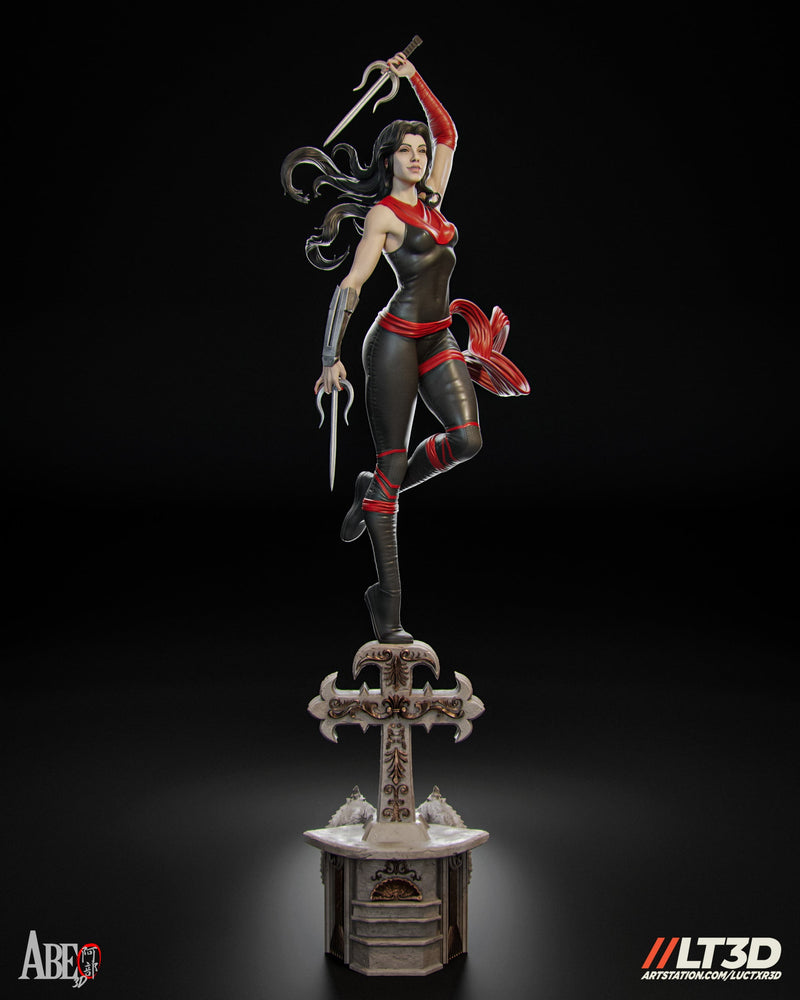 Elektra LT3D Resin Statue - view 3