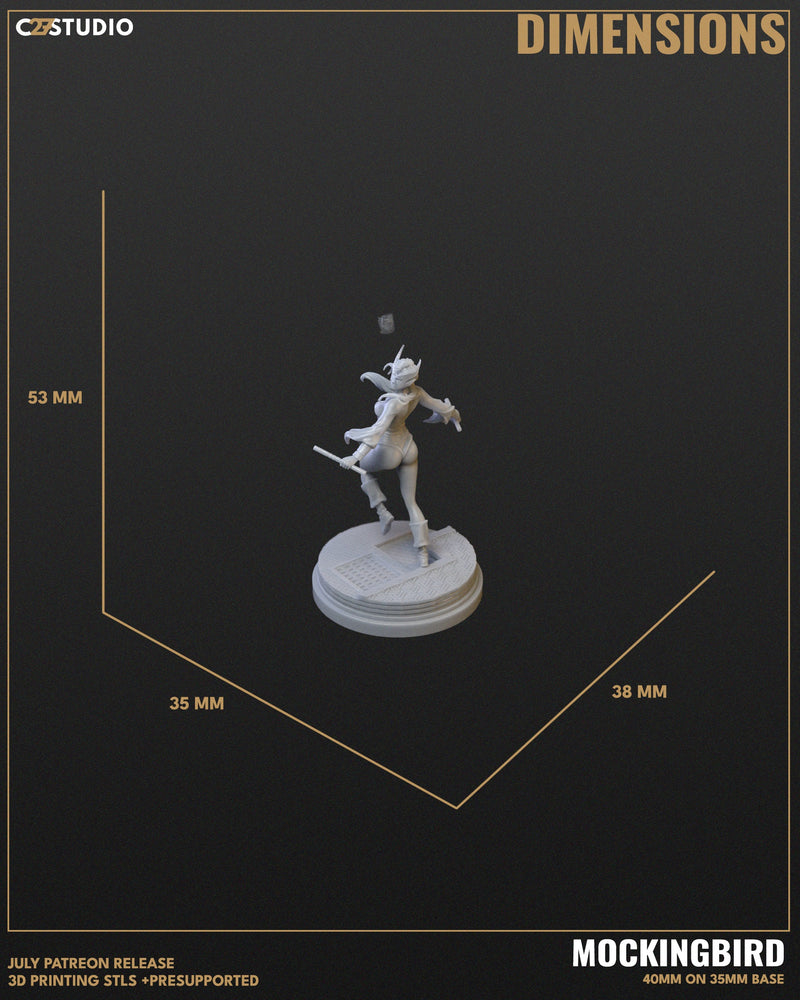 Mockingbird - Marvel MCP-Compatible Resin Miniature