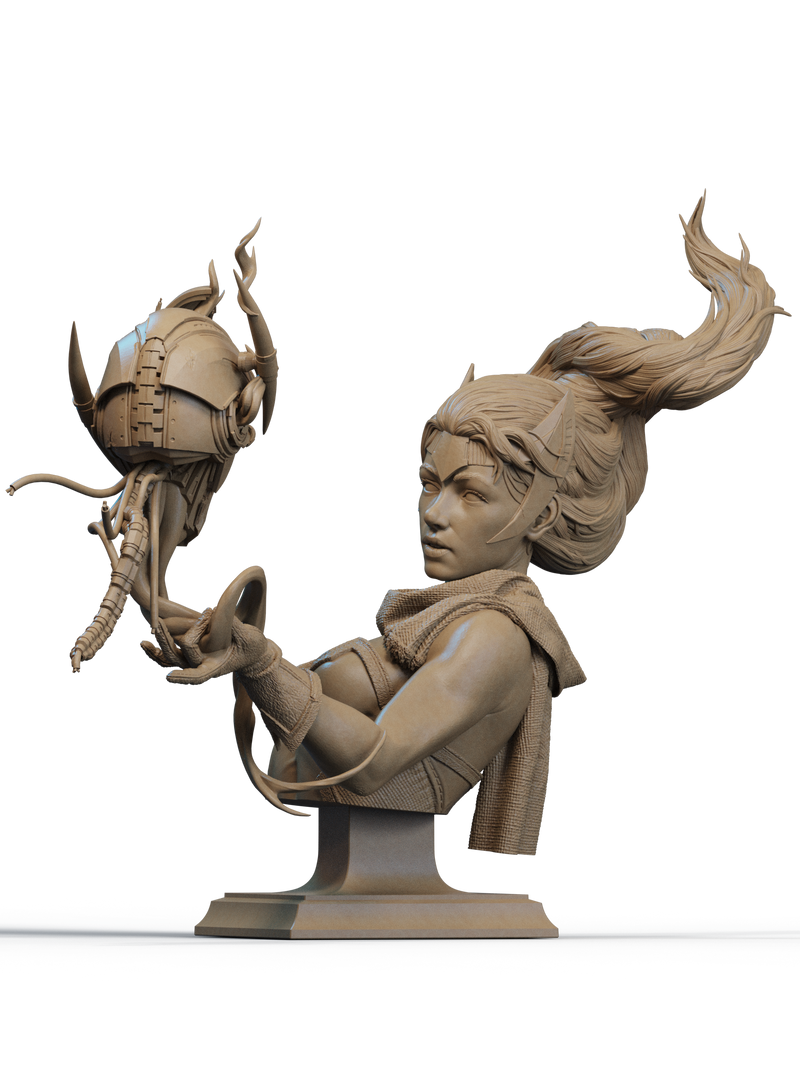 Scarlet Witch Resin Bust - view 3