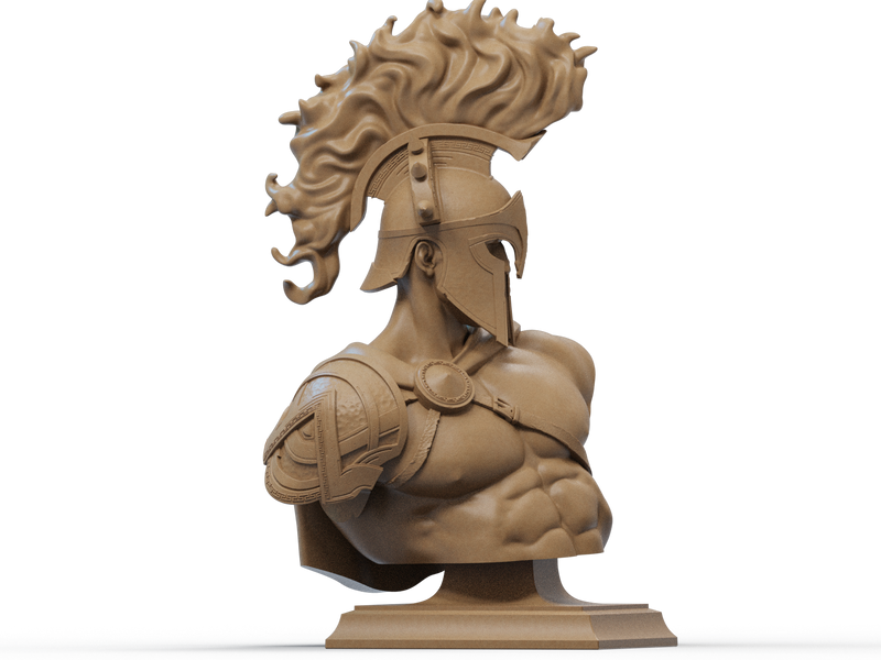Ares Resin Bust - view 2