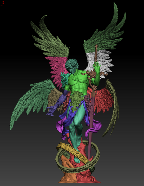 Cherubim Resin Statue - view 7