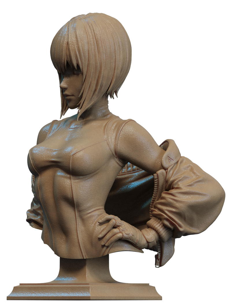 Motoko Kusanagi Resin Bust - view 3