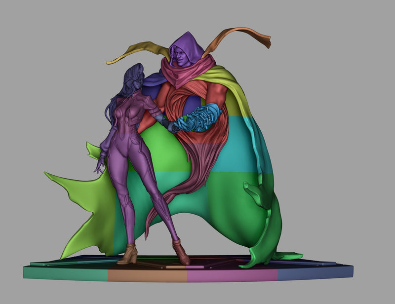 Cloak and Dagger Resin Statue - view 6