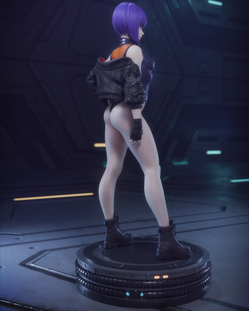 Motoko Kusanagi Resin Statue - view 3