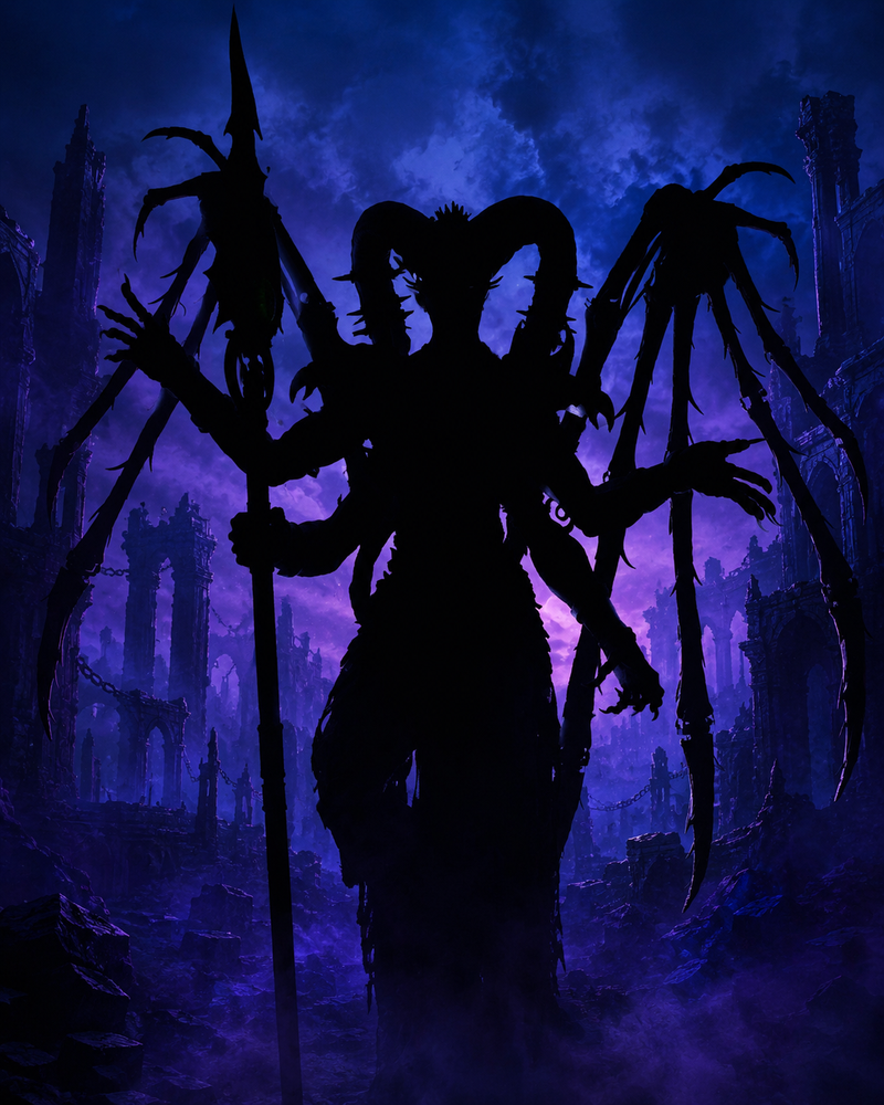 Ninefold Sorcerer - Eternal Wars Series Resin Statue - view 1