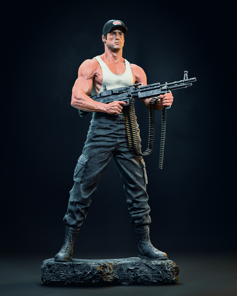 Rambo Resin Statue - view 7