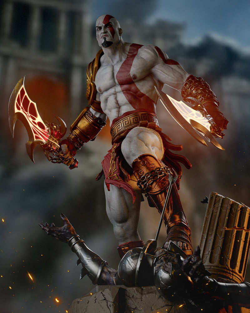 Kratos Resin Statue - Design 2 - view 3