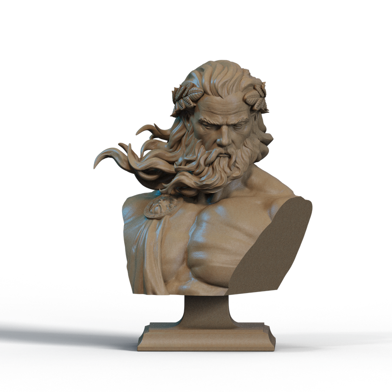 Zeus Resin Bust - view 1