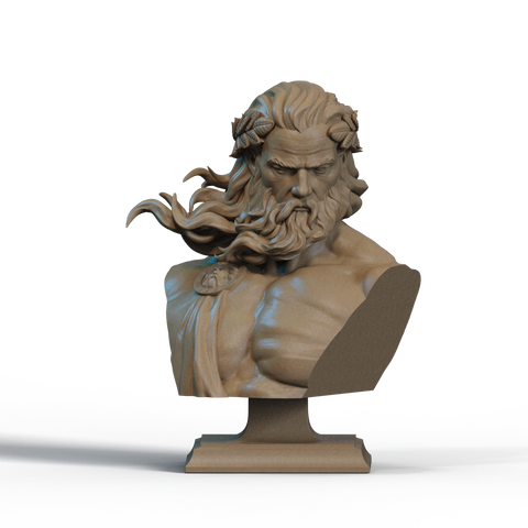 Zeus Resin Bust - view 1