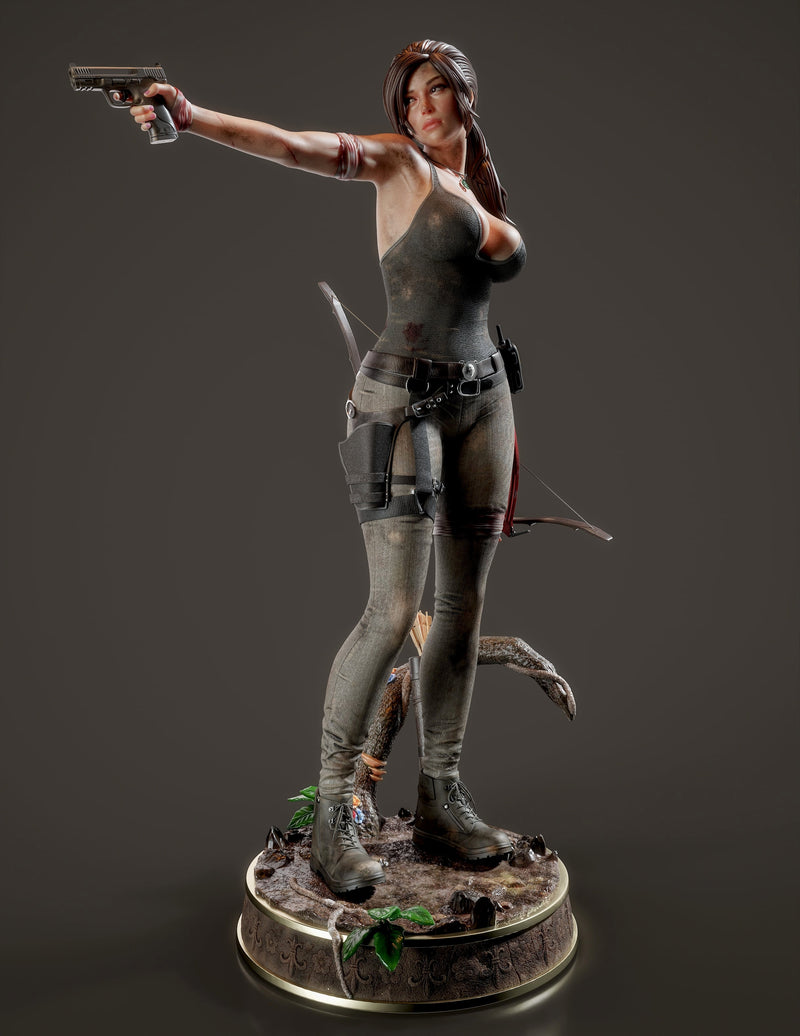 Lara Croft 2 Resin Statue - view 4
