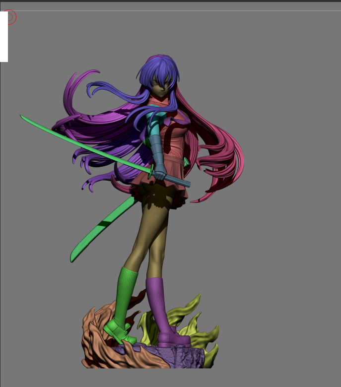 Akame Resin Statue - view 8