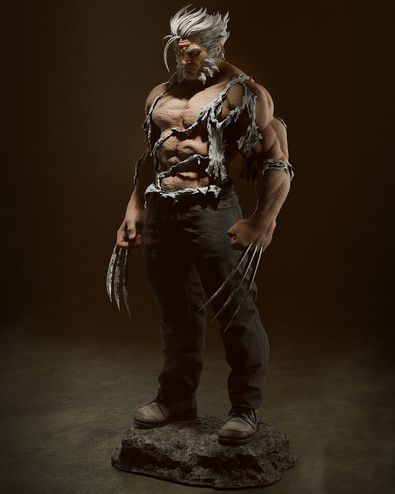 Logan Resin Statue - Design 2 - view 3