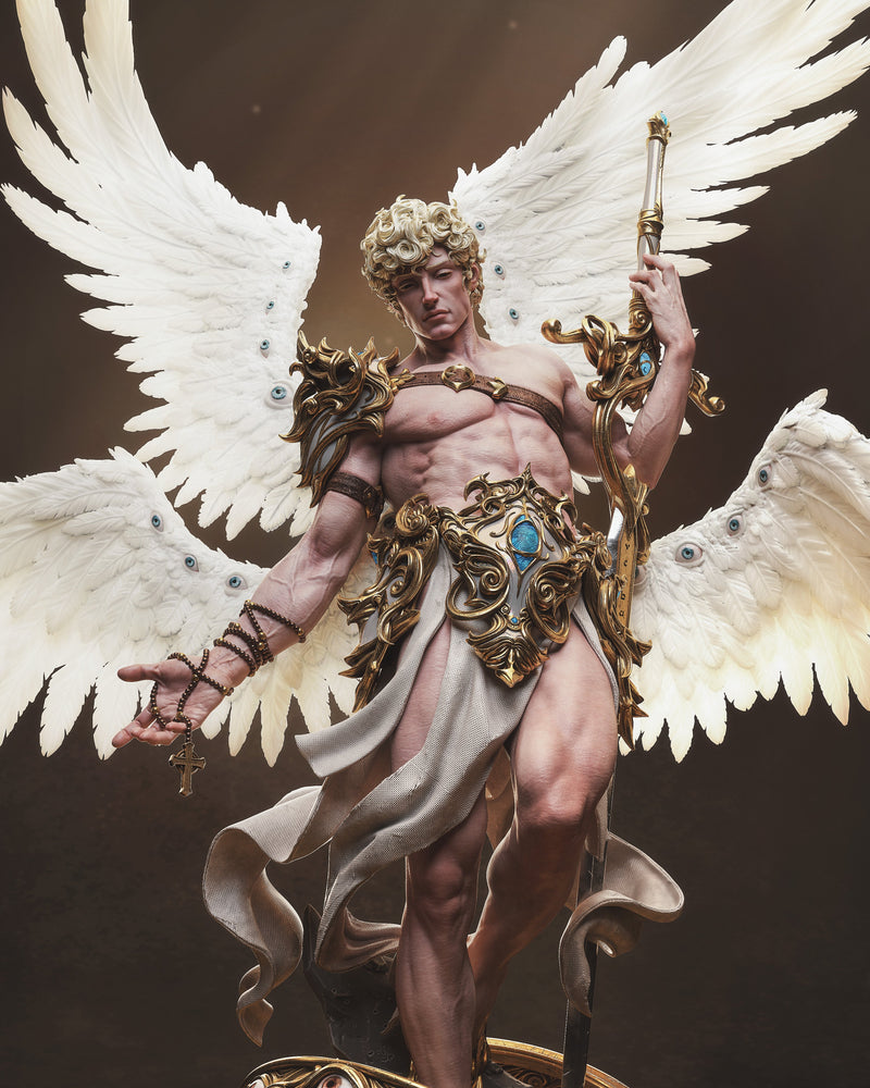 Cherubim Resin Statue - view 4