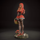 Red Riding Hood Resin Statue - view 7