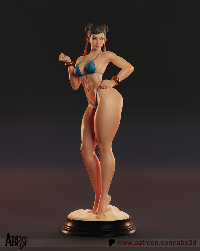 Chun-Li SF6 Bikini Resin Statue - view 1