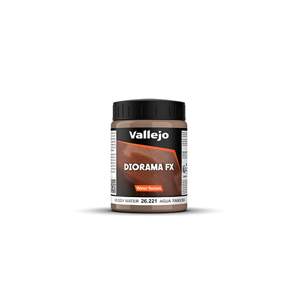 Vallejo Diorama FX: Water Textures- Muddy Water, 200 ml