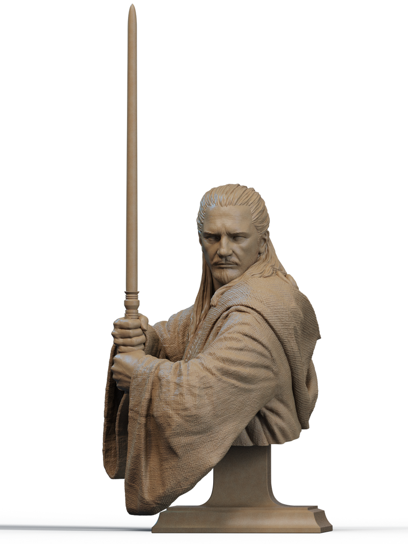 Qui-Gon Jinn Resin Bust - view 1