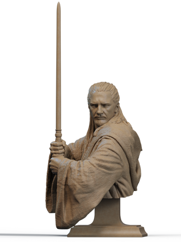 Qui-Gon Jinn Resin Bust - view 1