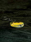 Sleeping Pikachu Pokeball Acrylic Keychain