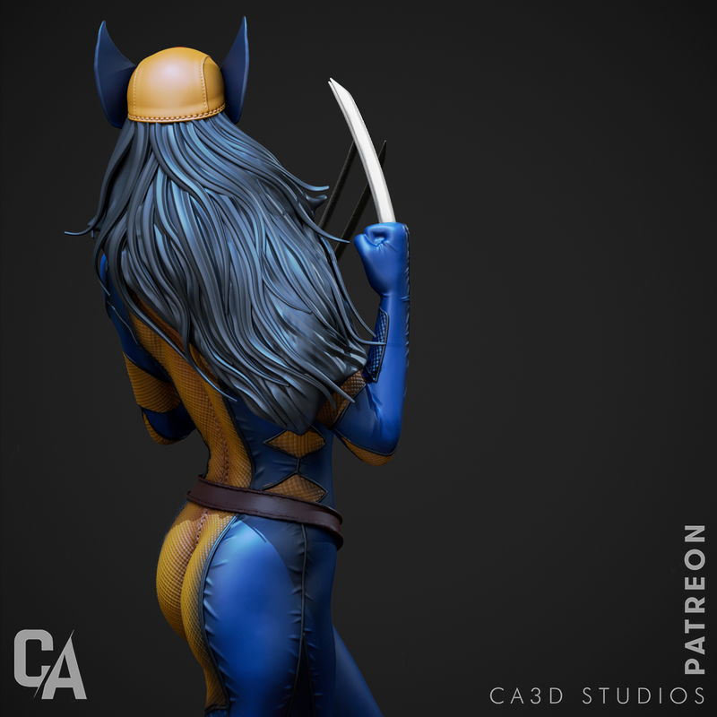 X-23 Resin Statue - view 2