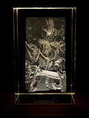 Space Marine vs Tyranid Crystal Engraving – Warhammer 40K Laser Crystal Display