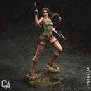 Lara Croft Resin Statue - view 2