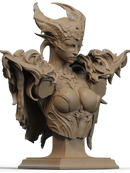 The Queen of the Ashen Vale Resin Bust - view 3
