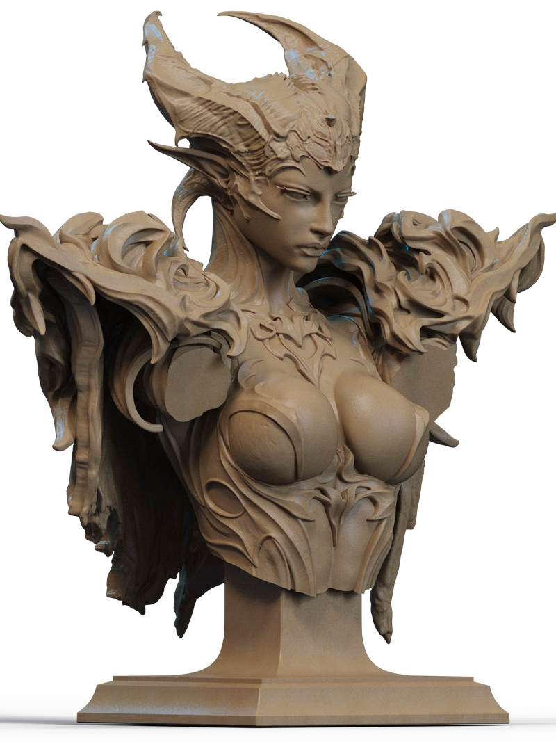 The Queen of the Ashen Vale Resin Bust - view 3
