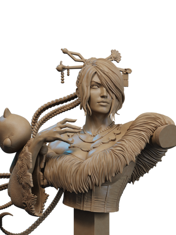 Lulu Resin Bust - view 1