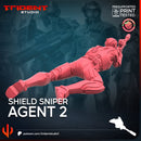 SHIELD SNIPER AGENT - Marvel MCP-Compatible 40mm Resin Miniature