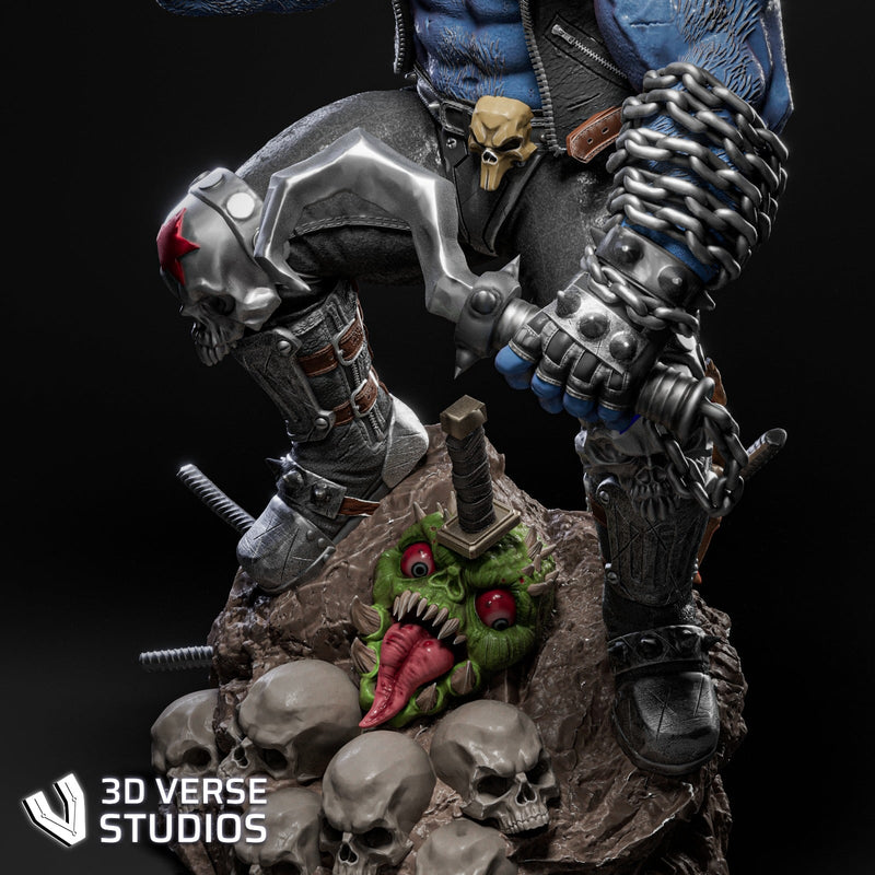 Lobo Resin Statue - view 4