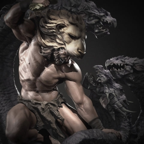 Hercules Resin Statue - view 1