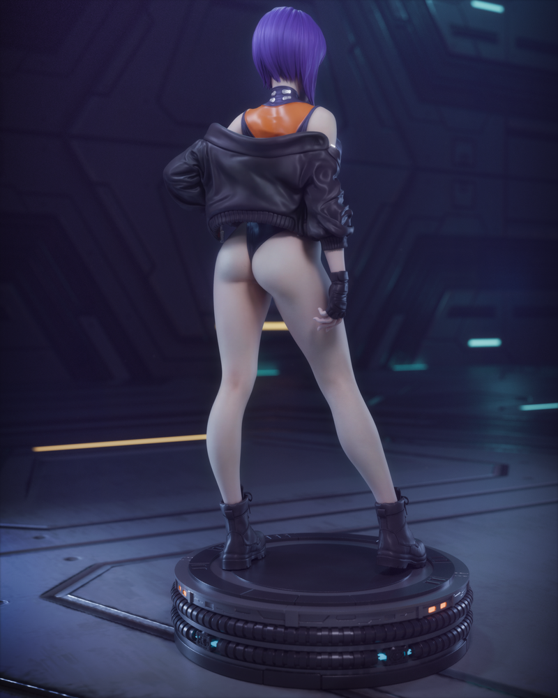 Motoko Kusanagi Resin Statue - view 4