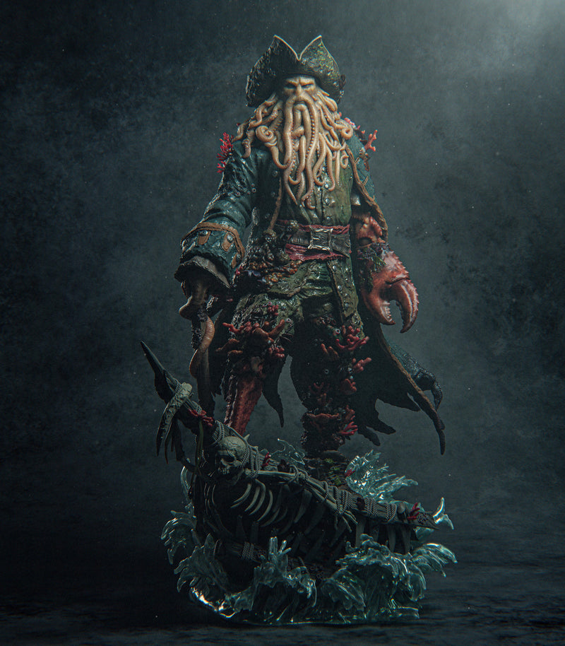 Davy Jones Resin Statue - view 2