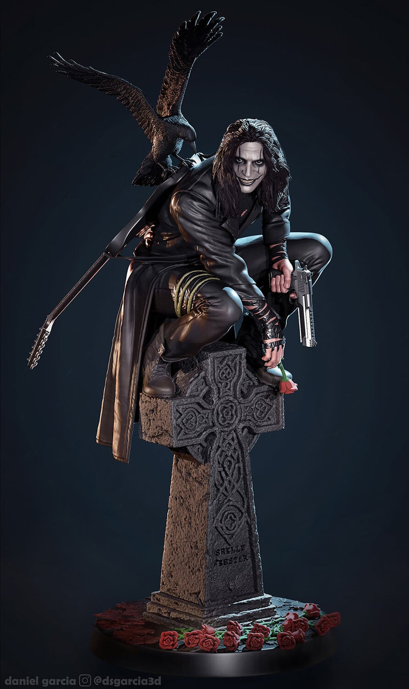 The Crow Resin Statue - view 6